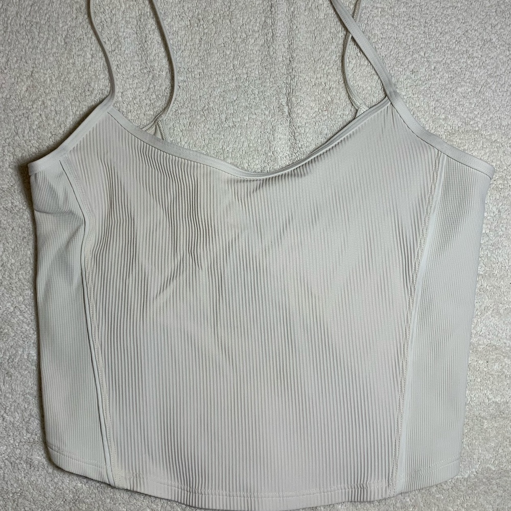 Lululemon twisted back tank top crop